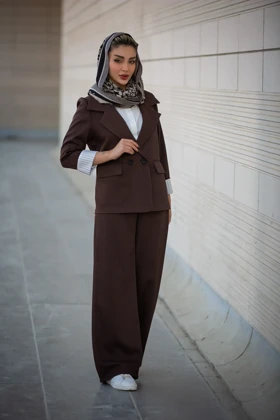 کت زنانه پرادا مچ آستردار