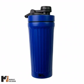 شیکر ورزشی استیل درب پیچی کد 1321-2 (آبی)