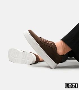 کفش کتانی کژوال مردانه قهوه ای ZARA