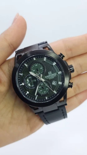ساعت مچی مردانه نیوی فورس Naviforce 8073 کرنوگراف 3موتور فعال