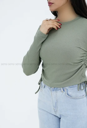 کراپ زنانه بغل گت کبریتی کد1006820