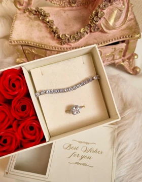 ست جواهری دستبند انگشتر پینترستی