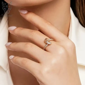 انگشتر گره‌ای نگین‌دار ژوپینگ