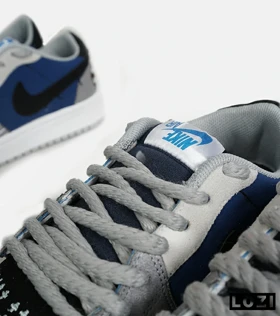 کفش کتانی مردانه و زنانه آبی طوسی نایک NIKE jordan Vodoo