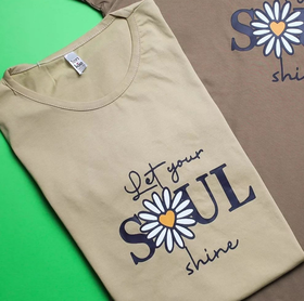 تیشرت گل soul کد 285