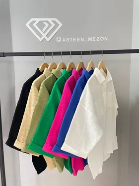 شومیز پشت دکمه پفکی(ZARA)