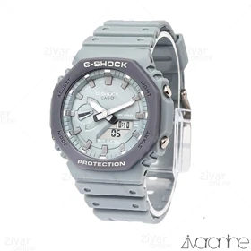 ساعت جی شاک GA-2100 مردانه تمام طوسی 105961