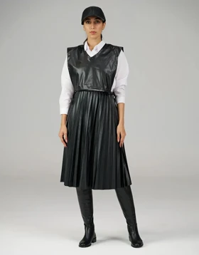 شومیز و وست چرم