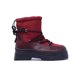 نیم بوت کاپشنی برشکا مشکی کد 1628