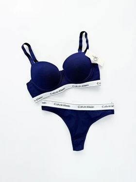 ست شورت بکلس و سوتین فنر دار نخ پنبه کلوین کلاین Calvin Klein