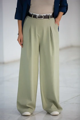 شلوار زنانه بزایاق کمر کش بافت