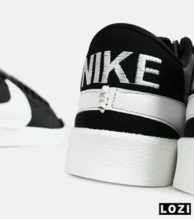 کفش نایک مردانه و زنانه مشکی سفید Nike Blazer Low 77 Jumbo