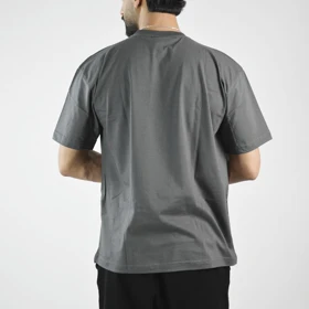 تیشرت باکسی اسپرت ردلی مدل SPL-4B0263 طوسی تیره