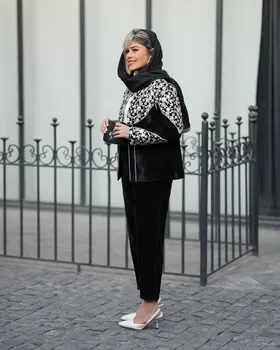 کت مخمل گلدوزی