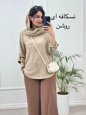 مانتو شومیزی گلی