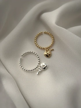 گردنبند و انگشتر قلب