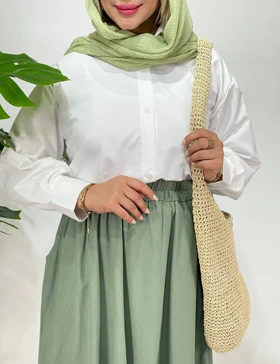 شومیز سفید لاوین کد : 0069
