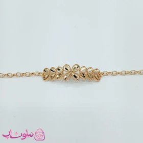 دستبند زنانه ژوپینگ با پلاک مدل گل کد 3891