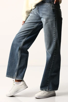 شلوارجین نیم بگ زنانه