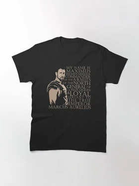 تیشرت gladiator طرح Maximus Decimus