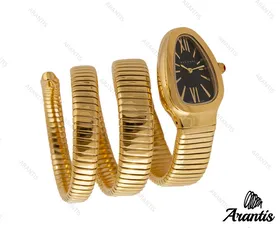 ساعت بولگاری ماری طلایی صفحه مشکی زنانه w-9573