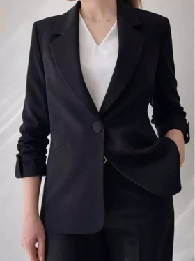 کت و شلوار زنانه کرپ کلرن ( Celeren ) کد 5413