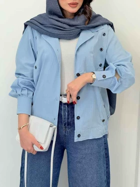 کت ژیله پرچ دار