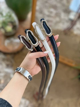 کمربند باریک طرح دفورمه