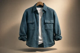 کت فوتر مردانه پرمیوم آبی نفتی خاص-اورجینال دیلم کپی 2