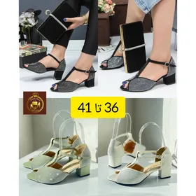 کفش صندل مجلسی نگینی دورمچی جلو باز زنانه پروانه