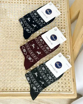 جوراب ساق‌دار طرح گوزن