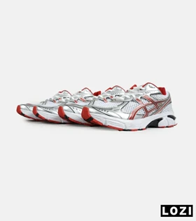 کفش کتانی مردانه سفید نقره ای قرمز ASICS GT 2160