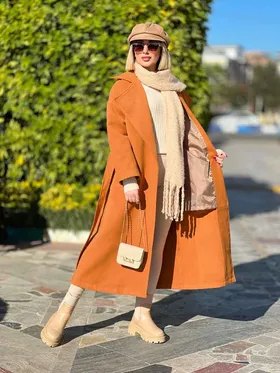 پالتو فوتر بلند پشت چاک