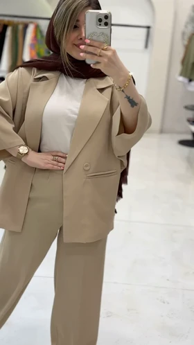 کت و شلوار بهاره کرپ