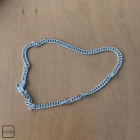 دستبند نقره مردانه دوبل کد 0353230