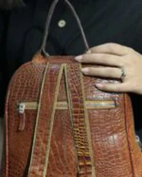 کوله چرم طبیعی داریا عسلی