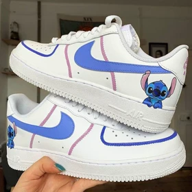 کفش اسپرت ایرفورس | کاستوم کتانی air force طرح Stitch نایک nike کد 157759