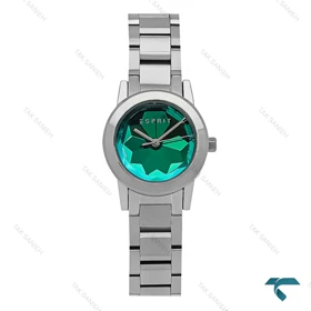 ساعت مچی اسپریت زنانه فلزی سیلور صفحه فیروزه Esprit-8218-L