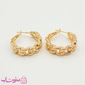 گوشواره حلقه‌ای ژوپینگ مدل کارتیه درشت