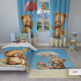 روتختی کودکانه برند مینوریا کیدز طرح حیوانات کد p-193