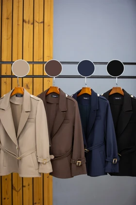 کت زنانه کاندید کمربند دار