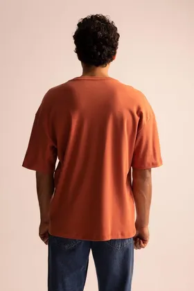 تیشرت فوق سایز Fit Crew یقه 100% پنبه ممتاز T3661AZ23SP