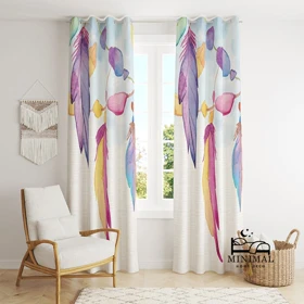 پرده اسپرت طرح پر مدل W4948