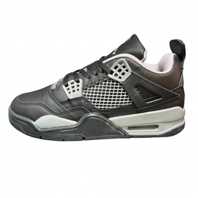 جردن فور چرمی مشکی طوسی