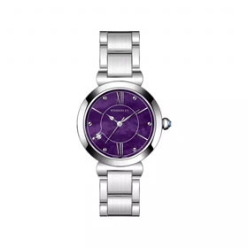ساعت مچی ویمبرلی زنانه فلزی نقره ای صفحه بنفش WB-CS440L-G