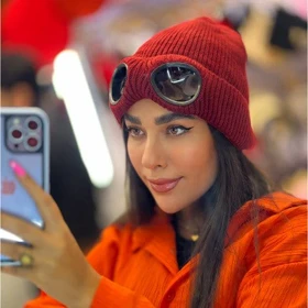 کلاه بافت عینکدار