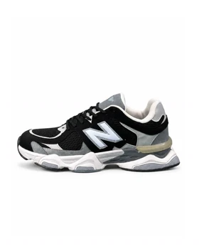 کفش کتانی بزرگ پا مدل نیوبالانس 9060 مشکی طوسی سفید New Balance 9060