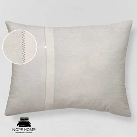 روبالشی نخ پنبه مدل کتان ساده