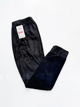 شلوار مخمل مشکی ساده