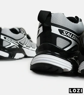 کفش کتانی طوسی سفید مشکی Salomon xt-6